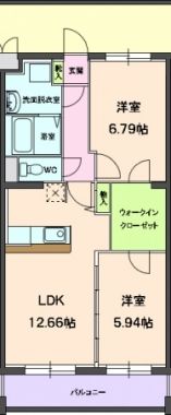 【間取】　キッチンや各洋室に収納スペースがあり生活しやすい間取りです☆